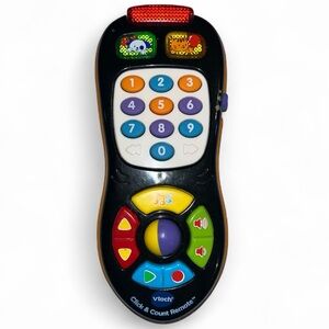 VTech Click and Count Remote - Black Baby Toddler Learning Pretend Play TESTED